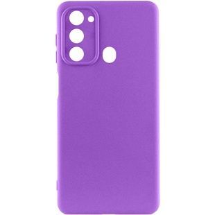 Чехол Lakshmi Silicone Cover Full Camera (A) Фиолетовый для Tecno Spark Go 2022 (KG5m)