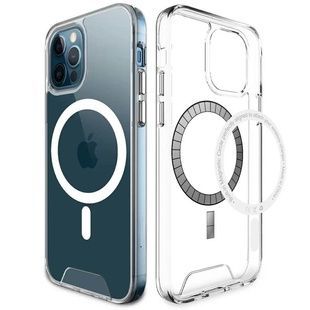 Чехол TPU Space Case with Magnetic Fit для Apple iPhone 13 Pro Max (6.7") Прозрачный