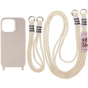 Чохол TPU two straps California для Apple iPhone 13 Pro Max, Бежевий