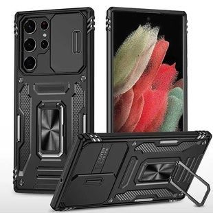 Чохол Camshield Army Ring протиударний зі шторкою для камери чорний для Samsung Galaxy S26 Ultra