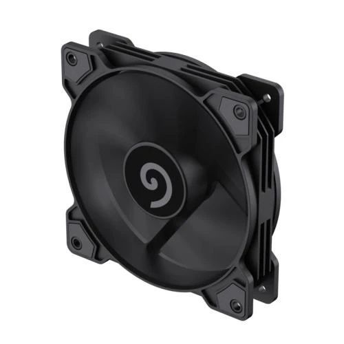 Вентилятор 120 мм, GameMax GMX-WFBK-PWM, 4-pin (PWM, 50 см), до 30 дБ, Black, гідродинамічний підшипник, 800-1600 об/хв, 120х120х25 мм