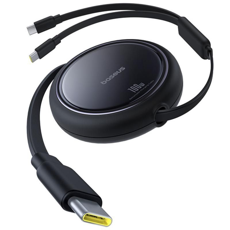 Дата-кабель Baseus Bright Mirror Series Type-C - 2x Type-C 100W 1м Cluster Black
