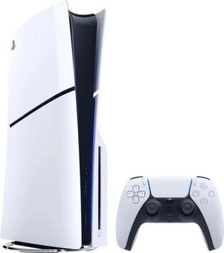Ігрова приставка Sony PlayStation 5 Slim, White, з Blu-ray приводом, 1 ТБ, GDDR6, Wi-Fi 6 (802.11ax), 16 ГБ