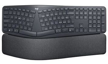 Клавіатура бездротова Logitech ERGO K860, Graphite, Easy-Switch (920-010108), Bluetooth / 2.4GHz