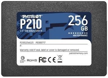 Твердотільний накопичувач SSD 256Gb, Patriot P210, 500/400 МБ/с (P210S256G25), 3D TLC, SATA3, 2.5"