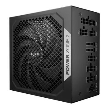 Блок живлення 1000 Вт, be quiet! Power Zone 2, 1xMolex / 7xSATA / 1x16-pin / 3x6+2-pin / 2x4+4-pin / 1x20+4-pin, 14 см "zero-PWM", ATX 3.1 (BP008EU), Active PFC, 80+ Platinum, Black, захист OCP/OVP/OPP/OTP/SCP/UVP/SIP, модульний