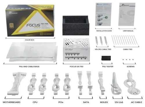 Блок питания Seasonic Focus GX 750W ATX 3.1 Gold