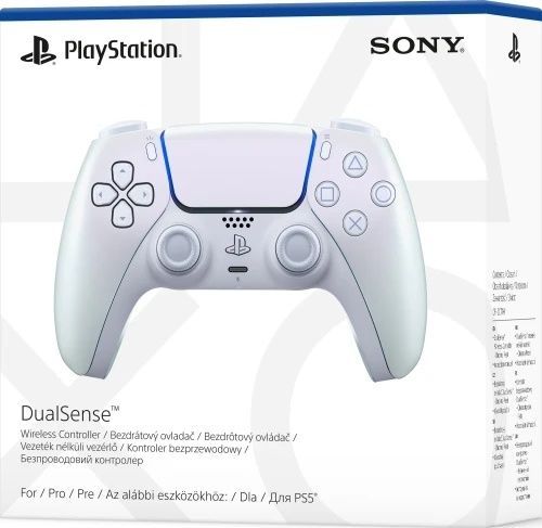 Геймпад Sony PlayStation 5 DualSense, Chroma Pearl, Bluetooth, подвійна вібрація, комбіноване