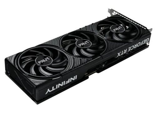 Видеокарта GeForce RTX 5070, Palit, 12Gb GDDR7, 192-bit, HDMI/3xDP, Infinity 3 OC, 2542/28000 MHz, 16-pin (NE75070S19K9-GB2050S)