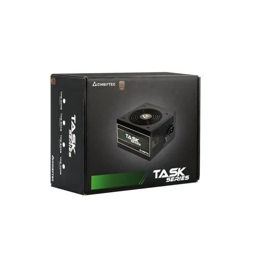 Блок живлення 500 Вт, Chieftec TASK, 3xMolex / 5xSATA / 1x6+2-pin / 1x4+4-pin / 1x20+4-pin, 80+ Bronze, 120 мм, захист AFC/OPP/OTP/OVP/SCP/SIP/UVP, Black, Active PFC, ATX 12V v2.3 (TPS-500S)
