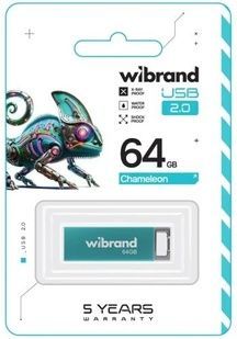 Флеш-накопичувач Wibrand Chameleon 64Gb &ndash; захист даних в ударостійкому металі