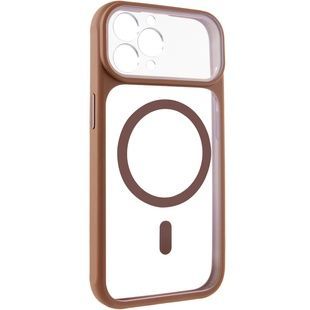 Чохол GETMAN Moon Clear with MagSafe для Apple iPhone 12 Pro Max (6.7") Brown