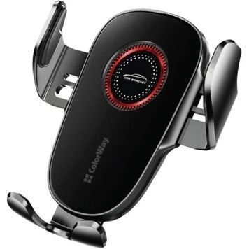 Автотримач для телефону ColorWay ClampSnap, Black, механічний затискач (CW-CHMH19-BK), в дефлектор повітроводу