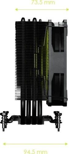 Кулер для процесора MSI MAG COREFROZR AA13, Black, висота 152 мм, алюміній/мідь, для Intel 1851/1700/1200/115x, AMD AM5/AM4, до 240 Вт, 1x120 мм ARGB