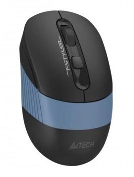 Миша A4Tech Fstyler FB10C, Ash Blue, USB, вбудований акумулятор, оптична, 1200/1600/2000/2400 dpi, 4 кнопки, бездротова, 125 Hz, BT+RF (Combo)