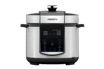 Мультиварка-скороварка Ardesto MPC-P225, Silver, 22 программы, регулировка температуры, таймер, регулировка температуры, управление сенсорное, 5л, 900W, книга рецептов, дисплей