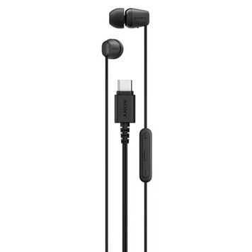 Наушники Sony IER-EX15C, Black, 16 Ом, USB-C, 103 дБ, кабель 1.2 м (IEREX15CB.E), микрофон на проводе