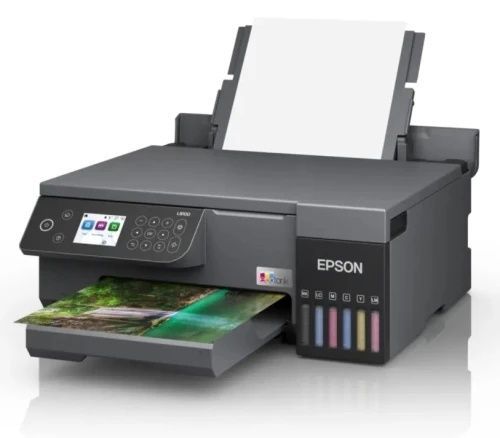 БФП струменевий кольоровий A4 Epson L8100, Black, чорнило Epson 115 (C11CK94401), вбудоване СБПЧ, USB / Lan, WiFi, до 22/22 стр/хв, сенсорний РК-екран 6.1 см, друк на ID / DVD, 5760х1440 dpi