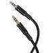 Аудио кабель Borofone BL25 Nice AUX-AUX (1м, Black, TPU)
