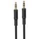 Аудио кабель Borofone BL25 Nice AUX-AUX (1м, Black, TPU)