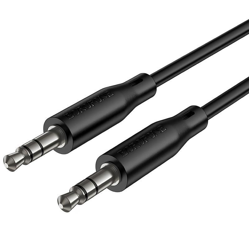 Аудио кабель Borofone BL26 Standard AUX-AUX (1м), черный