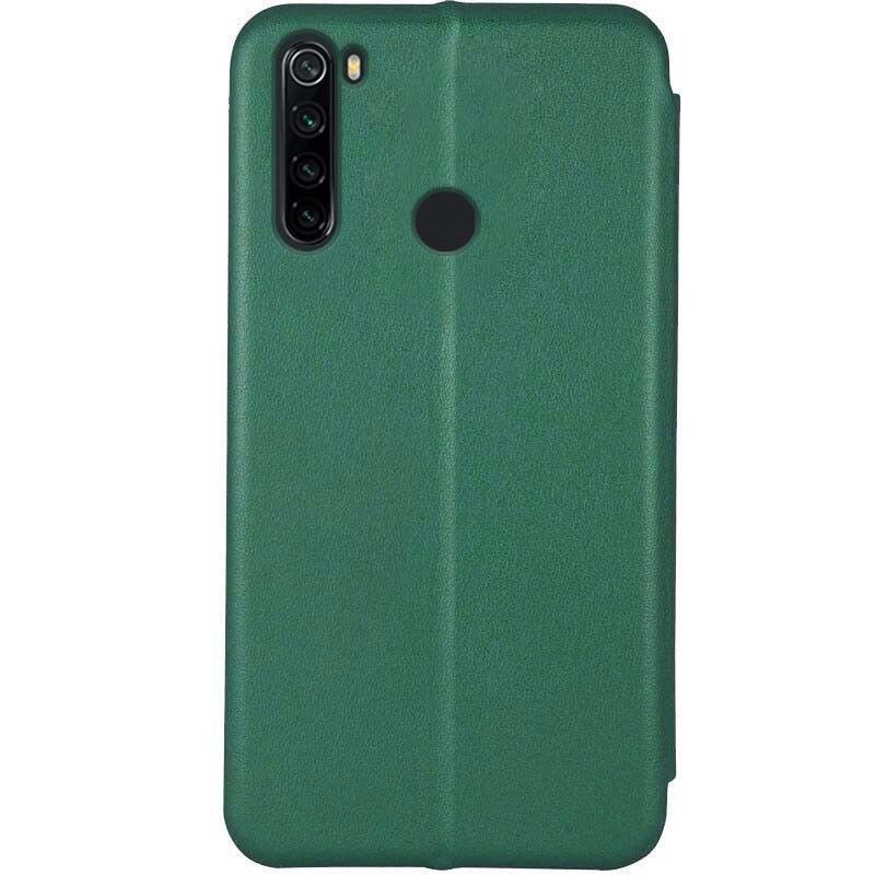 Кожаный чехол-книжка Classy Зеленый для Xiaomi Redmi Note 8T со слотом для визитки