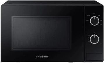 Микроволновая печь Samsung MS20A3010AL/UA, Black, обычная (соло), 20л, управление механическое, 5 уровней мощности, открывание дверцы кнопочное, 700W