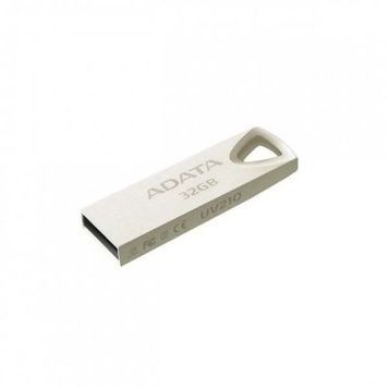Флеш накопичувач USB 32Gb ADATA UV210, Silver, USB 2.0 (AUV210-32G-RGD), Ударопрочный корпус, Серебристый, Металл, 32 ГБ