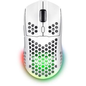 Миша бездротова Trust GXT 929W Helox, White, 800-4800 dpi, оптична, RGB підсвічування, USB (2.4GHz), акумулятор (25390), 6 кнопок