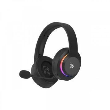 Навушники бездротові Bloody GR520, Black, RGB підсвічування, динаміки 50 мм, Bluetooth 5.3 / USB 2.4 GHz / 3.5 мм, 105 дБ, мікрофон, 16 Ом, 1050 mAh