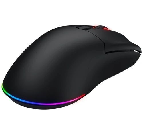 Миша бездротова Hator Pulsar 3, Black, оптична (сенсор PixArt PMW 3311), RGB підсвічування, 12000 dpi, перемикачі HATOR Optical 100M / Kailh 3M, акумулятор 600 mAh (HTM630), 35G, Bluetooth / USB 2.4 GHz / USB