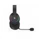 Навушники бездротові Bloody GR520, Black, RGB підсвічування, динаміки 50 мм, Bluetooth 5.3 / USB 2.4 GHz / 3.5 мм, 105 дБ, мікрофон, 16 Ом, 1050 mAh