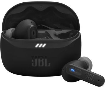 Навушники бездротові JBL Tune Beam 2, Black, мікрофон, технологія "JBL Pure Bass Sound" (JBLTBEAM2BLK), акумулятор 65 mAh, Bluetooth, чохол з функцією зарядки