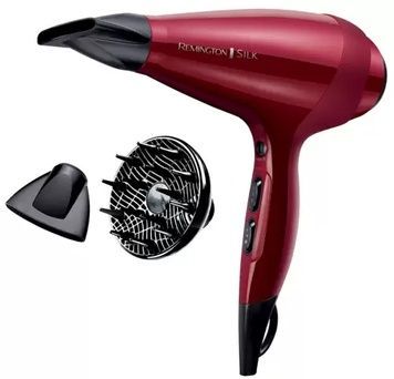 Фен Remington AC9096, Red/Black, подача холодного повітря, 2400W, іонізація, 2 швидкості, 3 режими