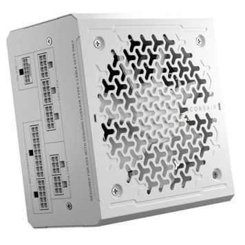 Блок живлення 750 Вт, Corsair RM750e, модульний, 80+ Gold, 4xMolex / 7xSATA / 3x6+2-pin / 1x16-pin / 2x4+4-pin / 1x20+4-pin, захист OVP/UVP/SCP/OTP/OPP (CP-9020292-EU), White, 120 мм