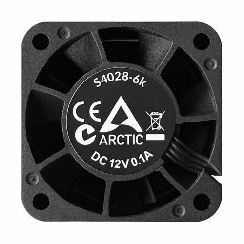 Вентилятор 40 мм, Arctic S4028-6K, 40х40х28 мм, Black, 250-6000 об/хв, 4-pin (ACFAN00185A), PWM