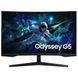 Монітор вигнутий 32" Samsung Odyssey Gaming G55C, Black, 2560x1440 (16:9), VA, 2500:1, 1 мс, AMD FreeSync (LS32CG550EIXUA), HDMI/DP, 178&deg;/178&deg;, VESA 75x75, 300 кд/м&sup2;, 1000R, 165 Гц