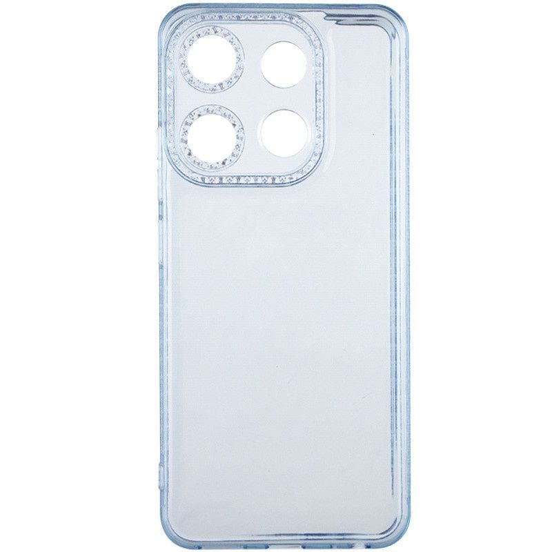 Чехол Starfall Clear TPU голубой для Tecno Pop 7