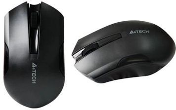 Миша A4Tech G3-200N, Black, оптична (сенсор V-Track), 1000 dpi, 1xAA, 3 кнопки, бездротова, USB