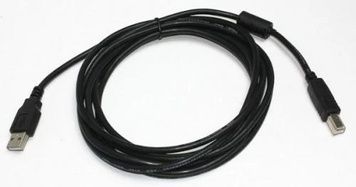 Кабель USB 2.0 AM - USB BM, 1.8 м, феритовий фільтр (CCF-USB2-AMBM-6), Cablexpert, Black