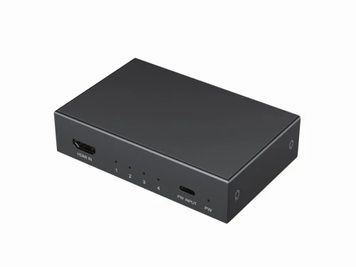 Розгалужувач HDMI сигналу, Cablexpert DSP-HDMI4K-4P-01, 4K / 30 Гц, Black, на 4 порти HDMI, живлення Type-C (5V/2A)