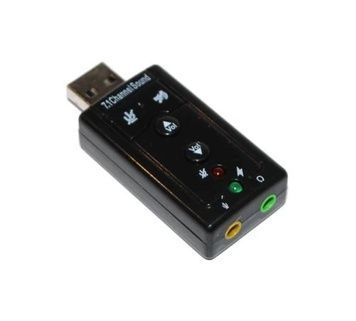 Звуковая карта USB 2.0, 7.1, Xear 3D, Blister (USB-SOUND7), 90 дБ, Dynamode C-Media 108