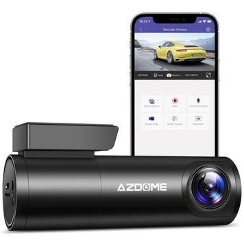 Автомобильный видеорегистратор Azdome M300, Black, 150&deg;, Type-C, 2304x1296, microSD (до 128Gb), WiFi, G-сенсор