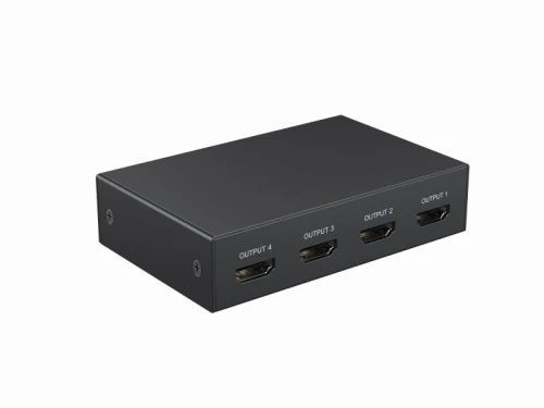 Розгалужувач HDMI сигналу, Cablexpert DSP-HDMI4K-4P-01, 4K / 30 Гц, Black, на 4 порти HDMI, живлення Type-C (5V/2A)