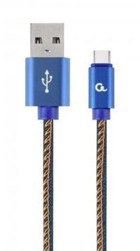 Кабель USB AM - Type-C, 2 м, Cablexpert, 2.1A (CC-USB2J-AMCM-2M-BL), Blue