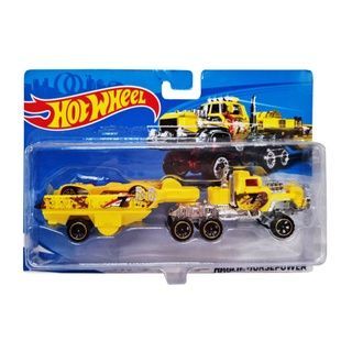 Детский игровой набор машинок T-K937-1 (Yellow) с трейлером