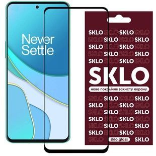 Захисне скло SKLO 3D з рамкою для Realme 10 Pro 5G, чорне