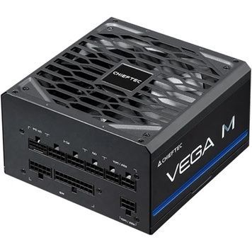 Блок питания 750 Вт, Chieftec VEGA M, ATX 12V 3.1 (PPG-750-C), 3xMolex / 6xSATA / 1x16-pin / 4x6+2-pin / 2x4+4-pin / 1x20+4-pin, 80+ Gold, защита AFC/OPP/OTP/OVP/SCP/SIP/UVP/OCP, Black, модульный, 135 мм FDB