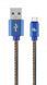 Кабель USB AM - Type-C, 2 м, Cablexpert, 2.1A (CC-USB2J-AMCM-2M-BL), Blue