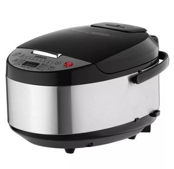 Мультиварка Ardesto MC-P13, Black/Inox, таймер, LED-дисплей, книга рецептов, 860W, 5л, 13 программ, антипригарное покрытие чаши, электронное управление, программа Твой рецепт
